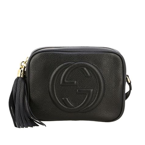 gucci tasche schwarz leder|Gucci bag price real.